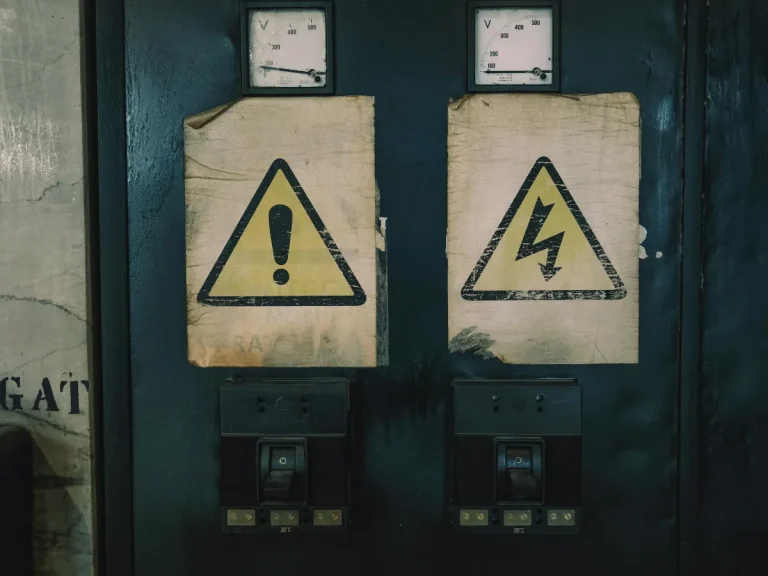 electrical warning signs